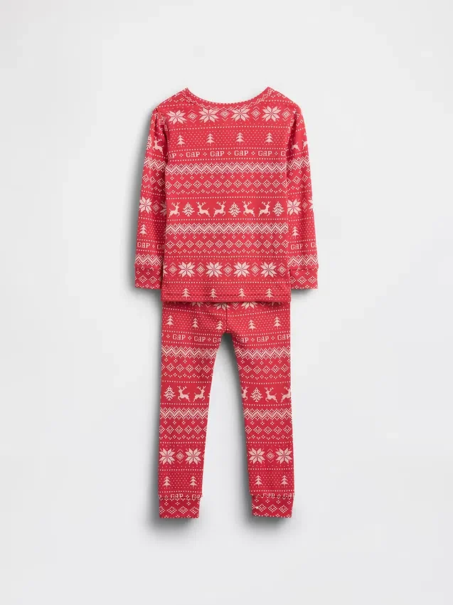 Biologische pyjamaset van geborsteld katoen voor kinderen en baby’s