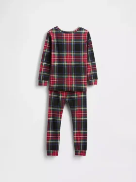 Biologische pyjamaset van geborsteld katoen voor kinderen en baby’s