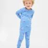 Biologische pyjamaset van geborsteld katoen voor kinderen en baby’s