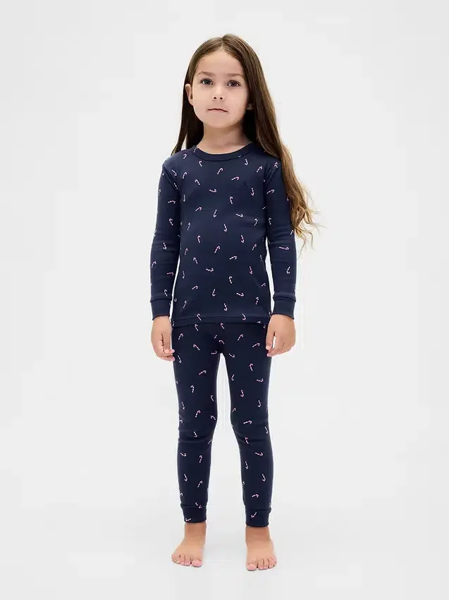 Biologische pyjamaset van geborsteld katoen voor kinderen en baby’s