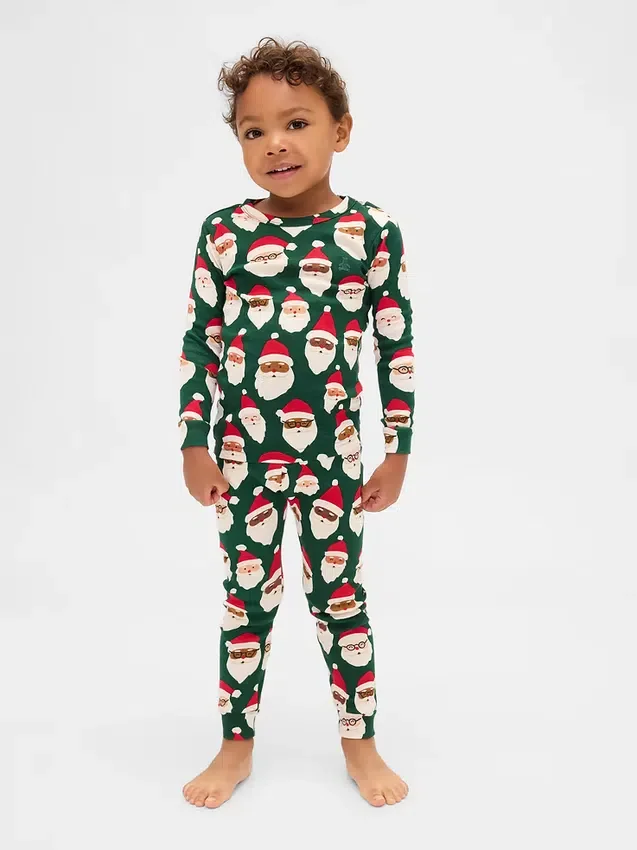 Biologische pyjamaset van geborsteld katoen voor kinderen en baby’s