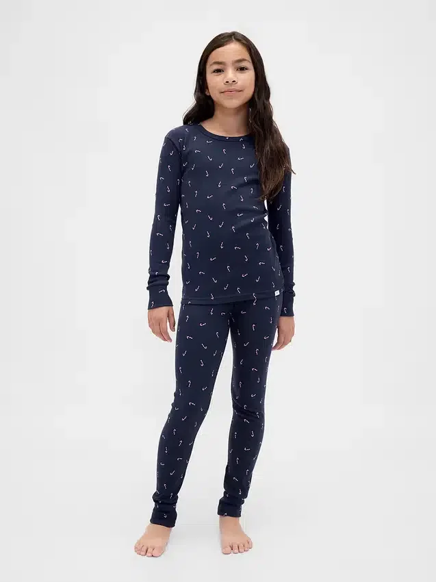 Biologische pyjamaset van geborsteld katoen voor kinderen en baby’s