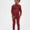 Biologische pyjamaset van geborsteld katoen voor kinderen en baby’s