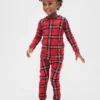 Biologische pyjamaset van geborsteld katoen voor kinderen en baby’s