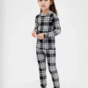 Biologische pyjamaset van geborsteld katoen voor kinderen en baby’s