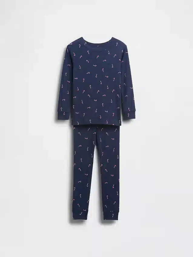 Biologische pyjamaset van geborsteld katoen voor kinderen en baby’s