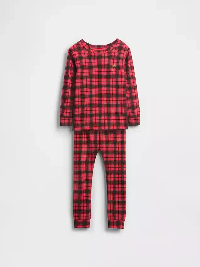 Biologische pyjamaset van geborsteld katoen voor kinderen en baby’s
