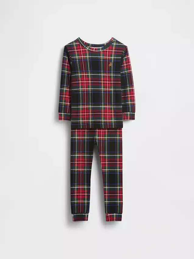 Biologische pyjamaset van geborsteld katoen voor kinderen en baby’s