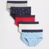 Biologische stretchkatoenen Americana-slips voor kinderen (5-pack)