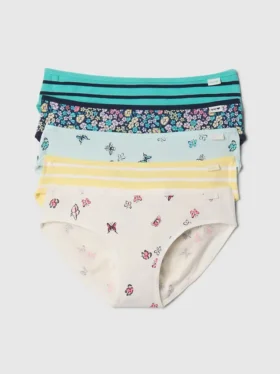 Biologische stretchkatoenen bikinibroekjes voor kinderen (5-pack)