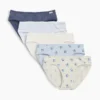 Biologische stretchkatoenen bikinibroekjes voor kinderen (5-pack)