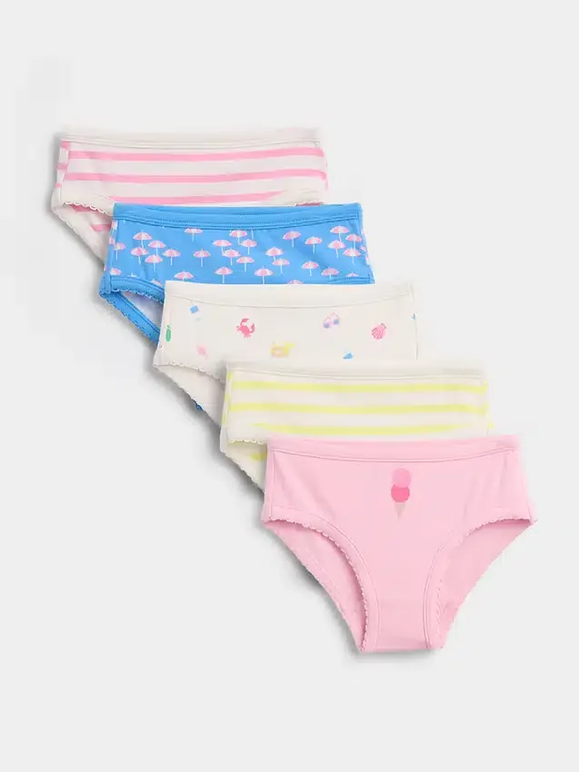 Biologische stretchkatoenen onderbroekjes voor peuters (5-pack)