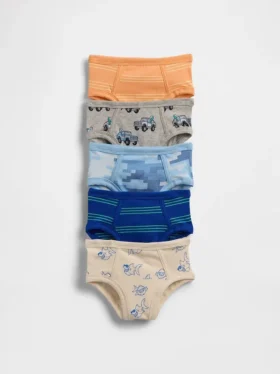 Biologische stretchkatoenen onderbroekjes voor peuters (5-pack)