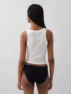 Biologische stretchkatoenen onzichtbare bikinibroek
