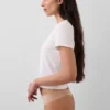 Biologische stretchkatoenen onzichtbare string