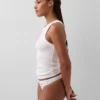 Biologische stretchkatoenen string