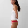 Biologische stretchkatoenen string