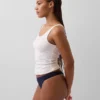 Biologische stretchkatoenen string