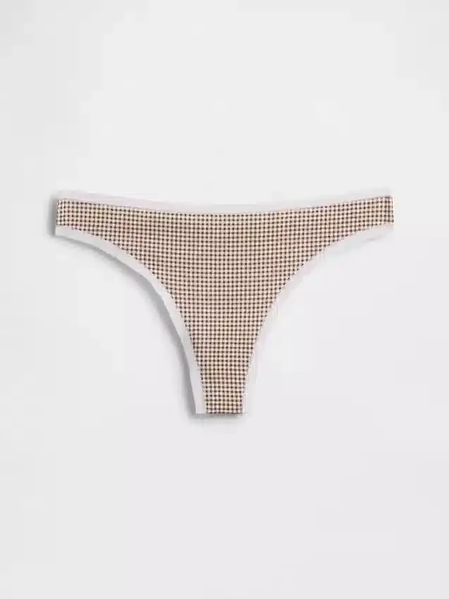 Biologische stretchkatoenen string