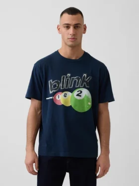 Blink 182 T-shirt met print in relaxte pasvorm