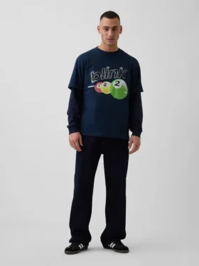 Blink 182 T-shirt met print in relaxte pasvorm