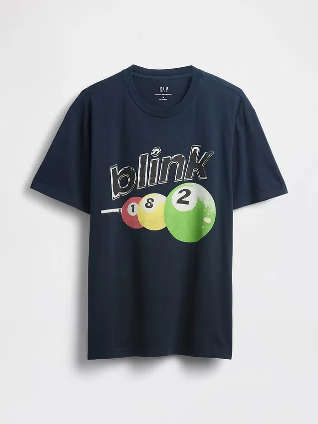 Blink 182 T-shirt met print in relaxte pasvorm