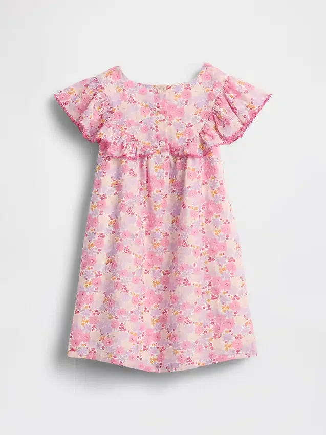 Bloemenjurk met ruches voor Baby & Peuter