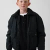 Bomberjack van canvas met sherpa-voering voor kinderen