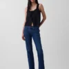 Bootjeans met middelhoge taille en relaxte pasvorm