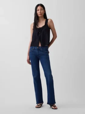 Bootjeans met middelhoge taille en relaxte pasvorm