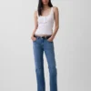 Bootjeans met middelhoge taille en relaxte pasvorm