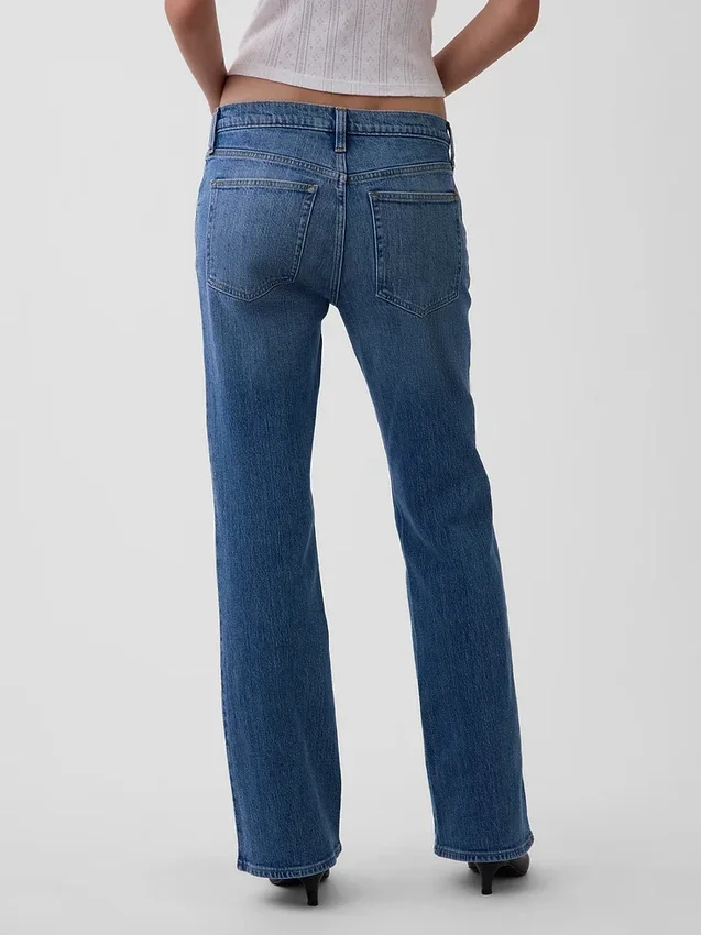 Bootjeans met middelhoge taille en relaxte pasvorm