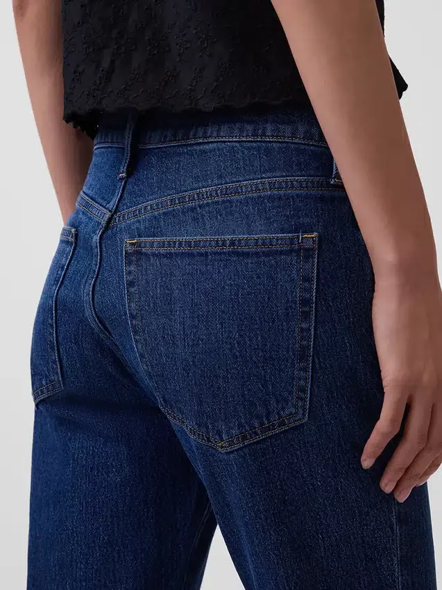 Bootjeans met middelhoge taille en relaxte pasvorm