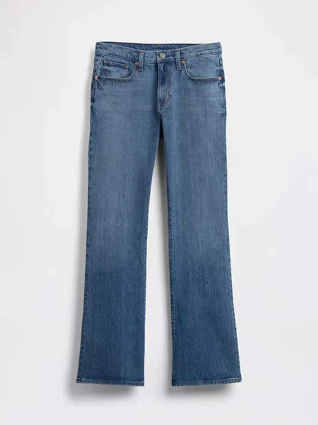 Bootjeans met middelhoge taille en relaxte pasvorm