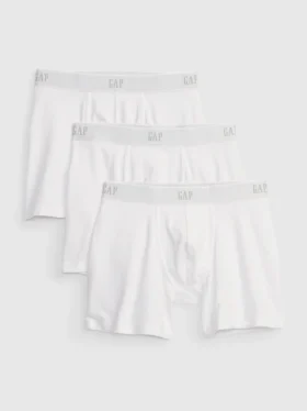 Boxershorts van 5" biologisch stretchkatoen (3-pack)