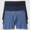 Boxershorts van 5" biologisch stretchkatoen (3-pack)