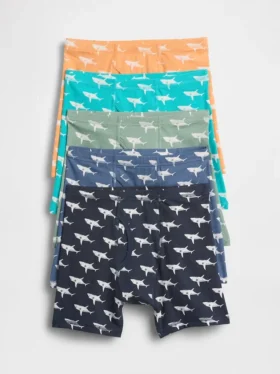 Boxershorts van biologisch stretchkatoen voor kinderen (5-pack)