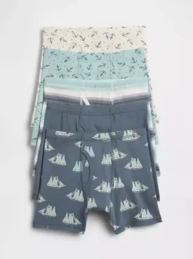 Boxershorts van biologisch stretchkatoen voor kinderen (5-pack)