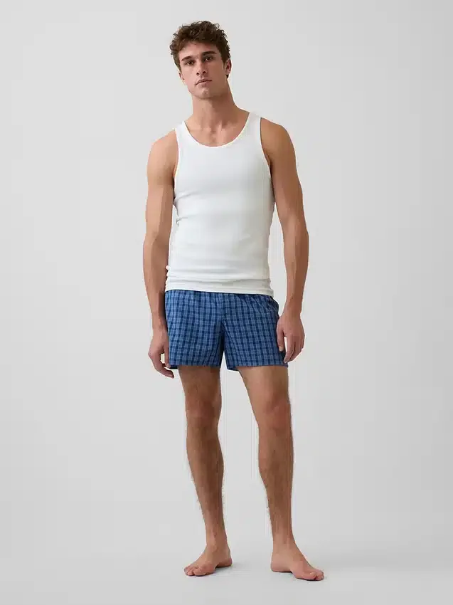 Boxershorts van popeline