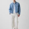 Boxy chambray-jasje