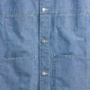 Boxy chambray-jasje