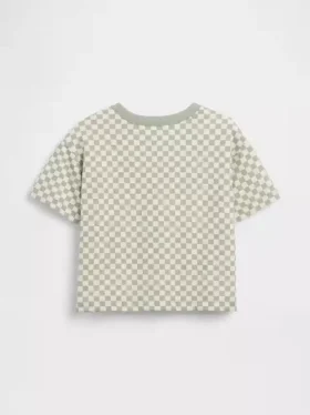 Boxy geruit T-shirt voor Baby & Peuter