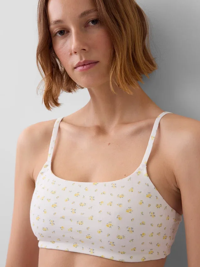 Bralette van biologisch stretchkatoen