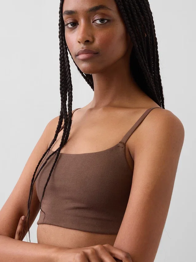 Bralette van biologisch stretchkatoen