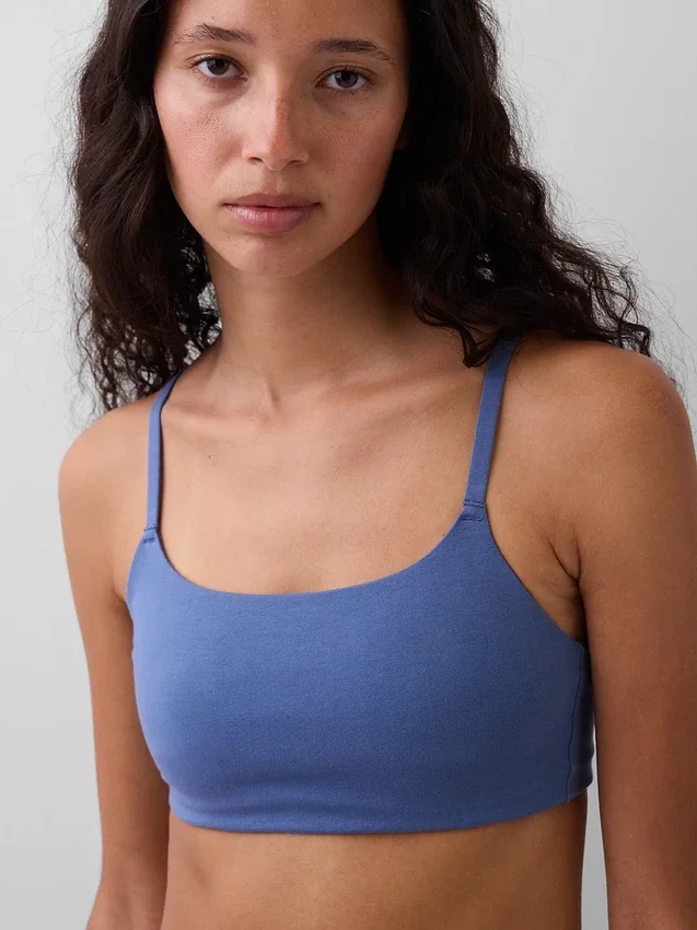 Bralette van biologisch stretchkatoen