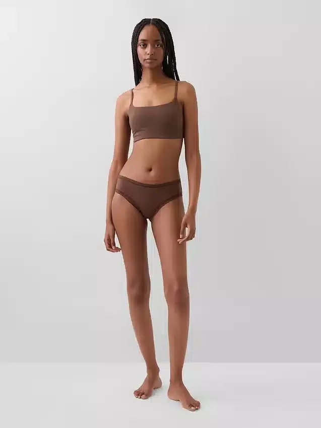 Bralette van biologisch stretchkatoen