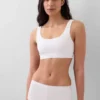 Bralette van biologisch stretchkatoen met Gap Logo