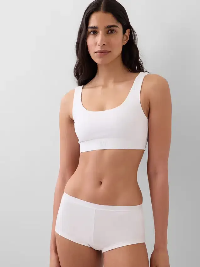 Bralette van biologisch stretchkatoen met Gap Logo