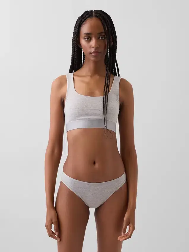 Bralette van biologisch stretchkatoen met Gap Logo