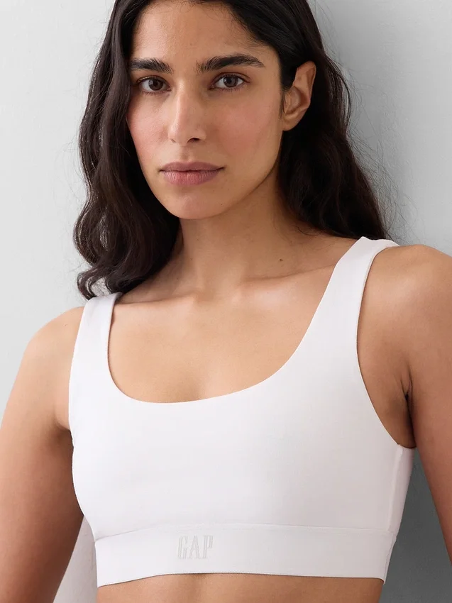 Bralette van biologisch stretchkatoen met Gap Logo